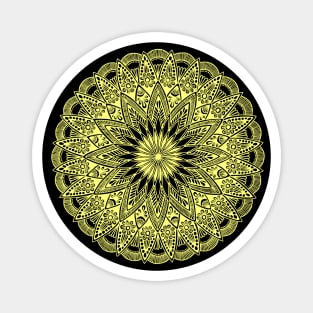 Mandala (pastel yellow) Magnet